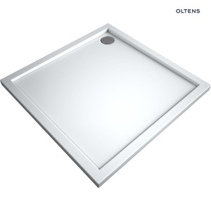 Oltens Superior Brodzik Kwadratowy 80X80 Cm Akrylowy Biały 17002000