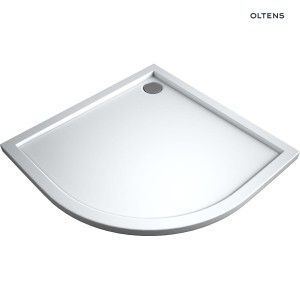 Oltens Superior Brodzik Półokragły 90X90 Cm Akrylowy Biały 16002000