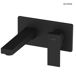 Oltens Gota Bateria Umywalkowa Podtynkowa Kompletna Czarny Mat 32601300