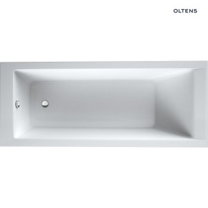 Oltens Langfoss Wanna Prostokątna 150X70 Cm Akrylowa Biały Połysk 10002000