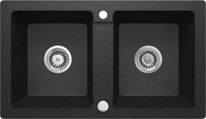 Deante Zorba Zlewozmywak Granitowy 2-Komorowy