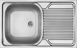 Deante Tango Zlewozmywak Stalowy 1-Komorowy Z Ociekaczem - Nakładany