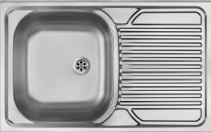 Deante Tango Zlewozmywak Stalowy 1-Komorowy Z Ociekaczem Po Prawej Stronie - Nakładany