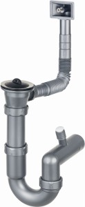 Deante Syfon Do Zlewozmywaka Stalowego Nakładanego 1-Komorowego
