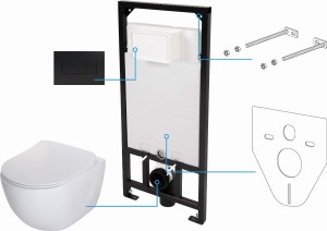 Deante Peonia Zero Zestaw Wc Podtynkowy 6 W 1