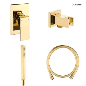 Oltens Zestaw Oltens Gota Zestaw Prysznicowy Podtynkowy Złoty Połysk 36606800