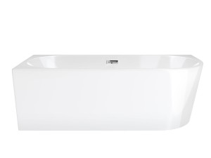 Wanna narożna Corsan Intero lewa 170 cm z wykończeniem chrom
