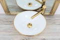 UMYWALKA SOFIA GOLD/WHITE - NABLATOWA