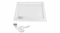 BRODZIK SAVOY WHITE 90X90X6cm + SYFON