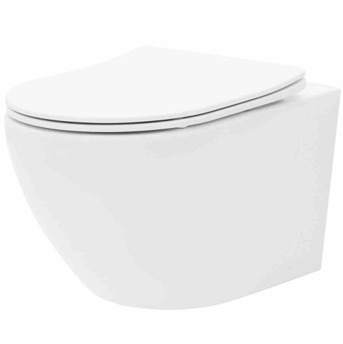 WC - CARLO MINI RIMLESS DUROPLAST/FLAT/ZM