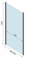 DRZWI PRYSZNICOWE RAPID FOLD BLACK 100