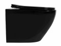 WC - CARLO MINI RIMLESS DUROPLAST/FLAT/ZM BLACK