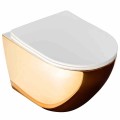 WC - CARLO MINI RIMLESS DUROPLA/FLAT/ZM GOLD/WHITE