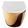 WC - CARLO MINI RIMLESS DUROPLA/FLAT/ZM GOLD/WHITE