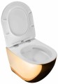 WC - CARLO MINI RIMLESS DUROPLA/FLAT/ZM GOLD/WHITE