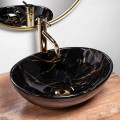 UMYWALKA SOFIA BLACK MARBLE SHINY - NABLATOWA