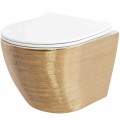 WC - CARLO MINI RIML DUR/FLAT/ZM GOLD BRUSH/WHITE