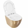 WC - CARLO MINI RIML DUR/FLAT/ZM GOLD BRUSH/WHITE