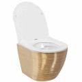 WC - CARLO MINI RIML DUR/FLAT/ZM GOLD BRUSH/WHITE
