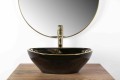 UMYWALKA SOFIA BLACK/GOLD EDGE - NABLATOWA