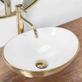 UMYWALKA SOFIA GOLD BRUSH/WHITE - NABLATOWA