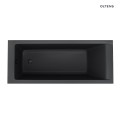 Oltens Langfoss wanna prostokątna 160x70 akrylowa czarny mat 10003300