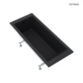 Oltens Langfoss wanna prostokątna 160x70 akrylowa czarny mat 10003300