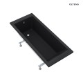 Oltens Langfoss wanna prostokątna 160x70 akrylowa czarny mat 10003300