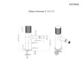Oltens Hamnes bateria bidetowa stojąca chrom 31305100