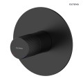 Oltens Hamnes bateria prysznicowa podtynkowa kompletna czarny mat 33105300