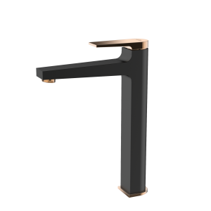 Bateria Umywalkowa Wysoka Midnight Invena Trend, Black/Gold Rose