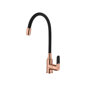 Bateria Kuchenna Magic Z Elastyczna Wylewka Czarny/Rose Gold