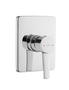 Bateria Podtynkowa 1-Funkcyjna Glamour, Kwadr,Chrom, Invena Trend