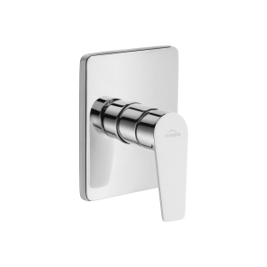 Bateria Podtynkowa 1-F Dokos Chrom, Rozeta Kwadratowa Invena Trend