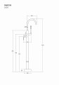 Bateria wannowa wolnostojąca Corsan CMB7535BL