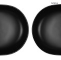 Oltens Hamnes Thin umywalka 49,5x35,5 cm nablatowa owalna czarny mat 40319300