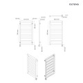 Oltens Benk (e) grzejnik łazienkowy elektryczny 91x50 cm biały 55104000