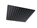 Deszczownica natryskowa Corsan CMD30BL SLIM stalowa czarna kwadratowa 30 cm