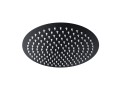 Deszczownica natryskowa Corsan CMDO30BL SLIM stalowa czarna okrągła 30 cm