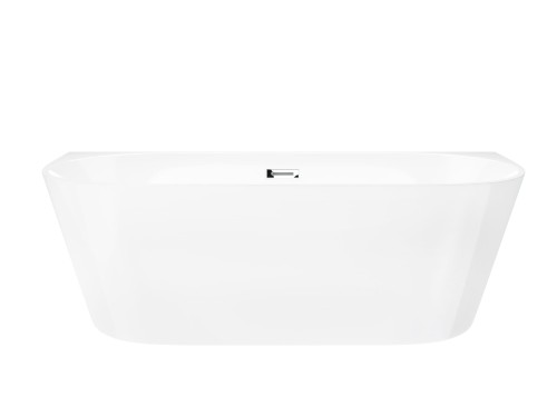 Wanna przyścienna wolnostojąca Corsan E029 Mono 160 cm z wykończeniem chrom