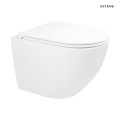 Oltens Hamnes Stille miska WC wisząca PureRim z powłoką SmartClean biała 42521000