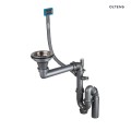 Oltens Stalvask zlewozmywak stalowy 1-komorowy 44x44 cm czarny 71100300