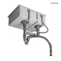 Oltens Stalvask zlewozmywak stalowy 1-komorowy 44x44 cm czarny 71100300