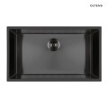 Oltens Stalvask zlewozmywak stalowy 1-komorowy 76x44 cm czarny 71102300