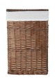 Kosz wiklinowy z wyściółką na pranie Koszoplotka wenge 47x35x66h