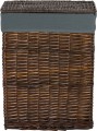 Kosz wiklinowy z wyściółką na pranie Koszoplotka wenge 47x35x66h