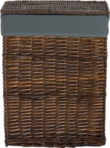 Kosz wiklinowy z wyściółką na pranie Koszoplotka wenge 47x35x66h