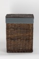 Kosz wiklinowy WENGE 715L SZARA Koszoplotka wenge z wyściółką szarą 40x28x60h