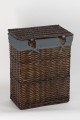 Kosz wiklinowy WENGE 715L SZARA Koszoplotka wenge z wyściółką szarą 40x28x60h