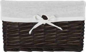 Koszyk wiklinowy Koszoplotka wenge z wyściółką 30x20x15h